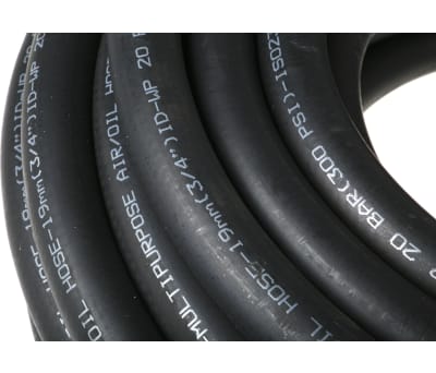 Product image for COMPRESSED AIR HOSE, BLACK, 19MM ID