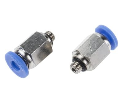 Product image for Straight Adaptor, M5 x 4 mm