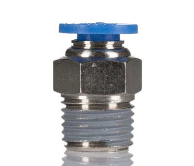 Product image for Straight Adaptor, R1/8 x 8 mm