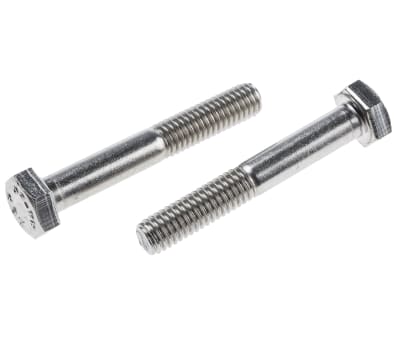 Product image for A2 s/steel hex head bolt M6 x 40mm