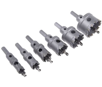 Product image for 7pcs TCT Holesaw Kit,cutting depth 25mm