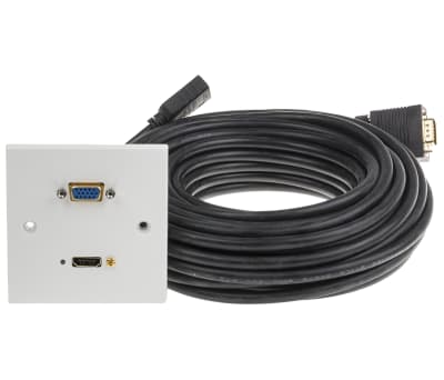 Product image for Single faceplate HDMI/SVGA 15m