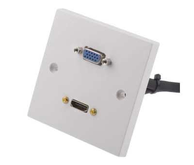 Product image for Single faceplate HDMI/SVGA stub