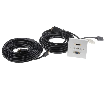 Product image for Single faceplate HDMI/SVGA/USB stub 10m