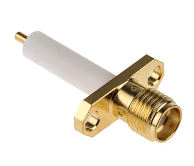 Product image for RS PRO 50Ω Straight Flange Mount SMA Connector, jack, Coaxial