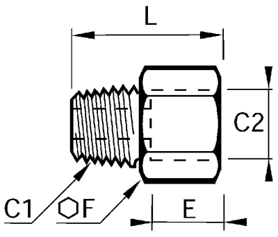 Product image for ADAPTOR NPT M - BSP F 1/2