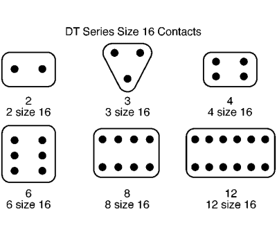 Product image for DT TYPE RECEPTACLE 6 PIN