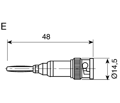 Product image for ADAPTOR BNC PLG-1X4MM PLG