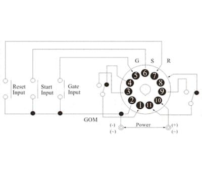 Product image for DPDT 6functiontimer,0.05sec-300hr 24-28V