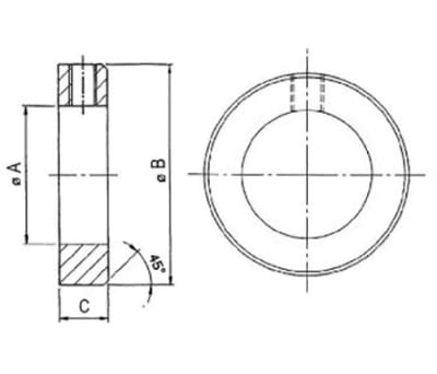 Product image for Stainless Steel Shaft Collar Bore 20mm