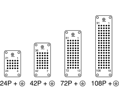 Product image for Han(R) DD 72P+E socket insert,10A 250Vac