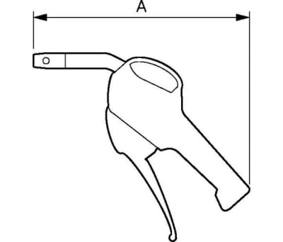 Product image for OSHA NOZZLE BLOWGUN 1/4F 10BAR