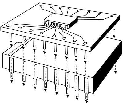 Product image for 8 WAY 0.237IN SOIC TO 0.3IN DIL SOCKET