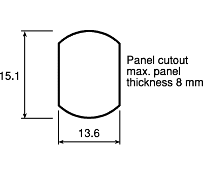 Product image for 16 WAY SIZE 2B PANEL MOUNT SOCKET,6A