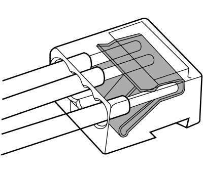 Product image for GREY 4 WAY MICRO SPLICE TERMINAL,5-6MM