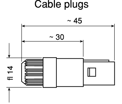 Product image for CABLE PLUG 4-WAY YELLOW