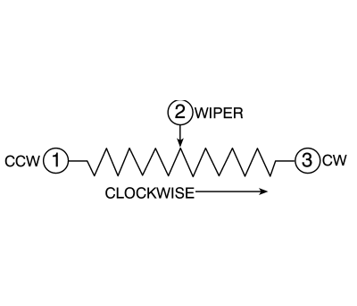 Product image for Bourns 3310H-003 Series Conductive Plastic Potentiometer with a 3.17 mm Dia. Shaft, 10kΩ, ±20%, 0.25W, ±1000ppm/°C