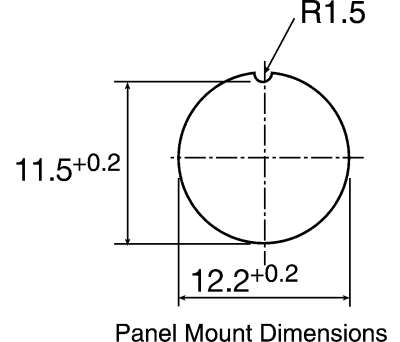 Product image for TRIAD 01 3 WAY PANEL MOUNT SOCKET,3A