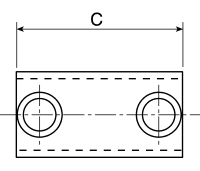 Product image for Sleeve joint fitting,42mm ODx32mm IDtube