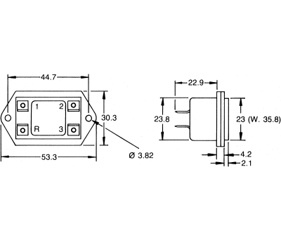 Product image for 2 WIRE HOUR METER,12-48VDC/20-60VAC