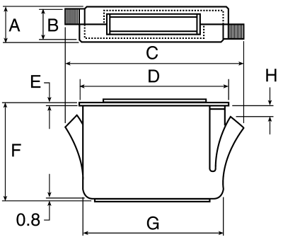 Product image for SNAP-IN MAGNETIC CATCH, SMALL