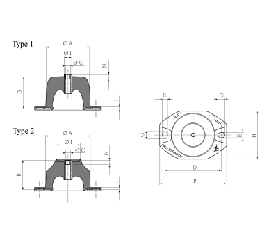 Product image for PAULSTRADYN MOUNT,M6 50KG NOMINAL LOAD