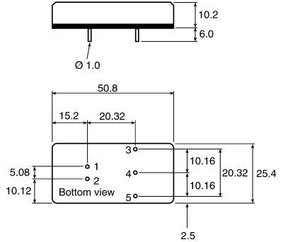 Product image for TEN12-2423 isolated DC-DC,+/-15V 12W.