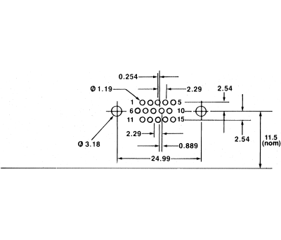 Product image for 15 way D socket housing