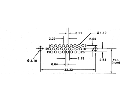 Product image for RS PRO 15 Way Cable Mount PCB D-sub Connector Plug, 2.29mm Pitch, with 3.05 mm mounting holes