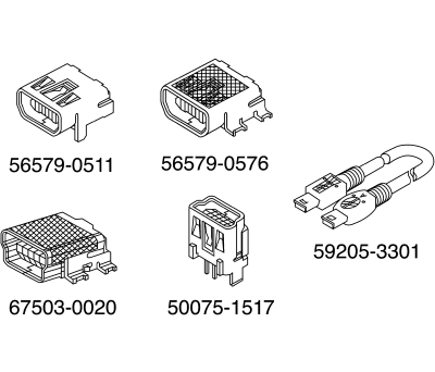 Product image for MOLEX STD ONTHEGO CONNECTOR,1A 30V