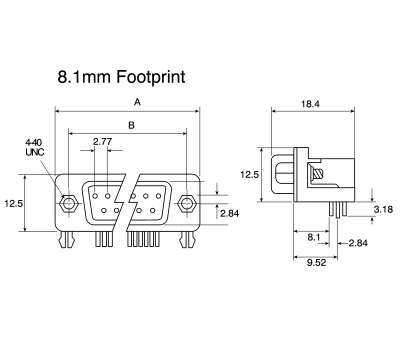 Product image for Amphenol FCI 25 Way Panel Mount D-sub Connector Plug, 2.76mm Pitch