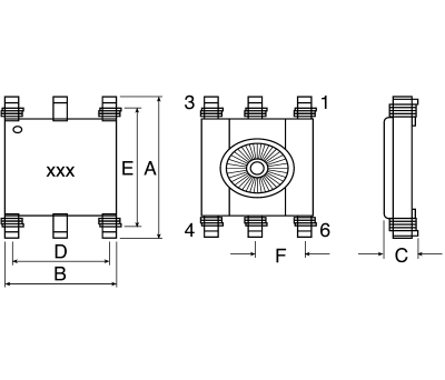 Product image for COMMON MODE CHOKE WE-SL3 3X20UH 0.5A