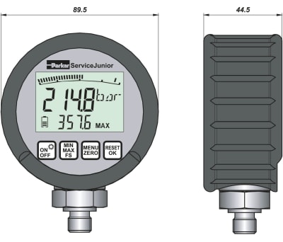 Product image for Dig press gauge service kit,0 to +400bar