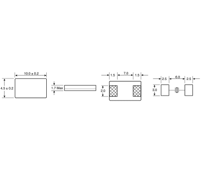 Product image for CRYSTAL SMD 4.9152MHZ 4.5X10MM