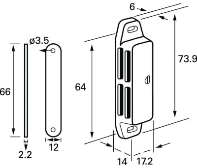 Product image for Magnetic catch