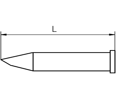 Product image for Weller XT AA 60° Soldering Tip 1.6 mm