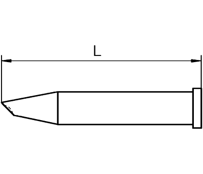 Product image for Weller XT GW Soldering Tip 2.3 / 3.2 mm