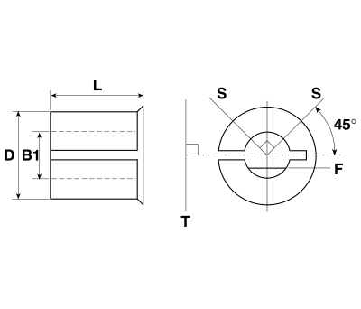 Product image for BORE REDUCER,8MM OD X 6MM ID