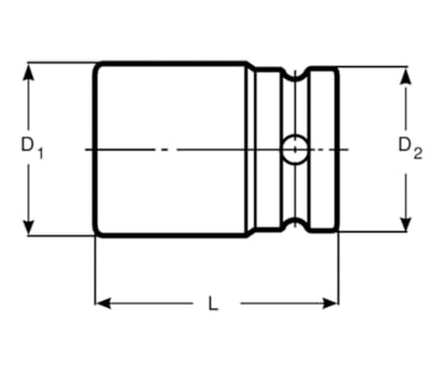 Product image for IMPACT SOCKET 3/4 DRIVE, 36MM