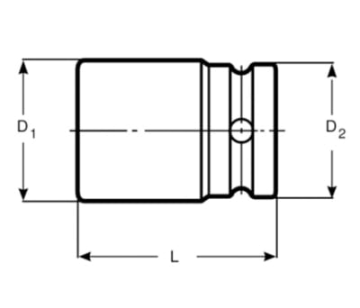 Product image for IMPACT SOCKET DEEP 3/4 DRIVE, 41MM