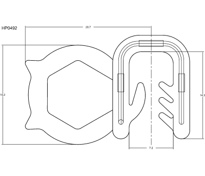 Product image for Gista side bubble 15mm, grip range 3-5