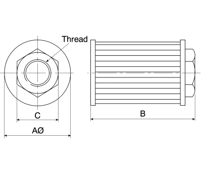 Product image for 3/4in BSP suction strainer,25l/min