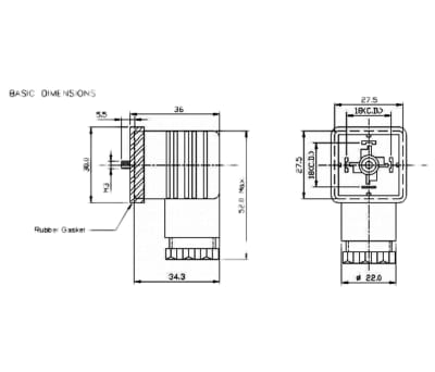 Product image for Skt HD-PG9 LED 3 Pole + Earthing-24VDC