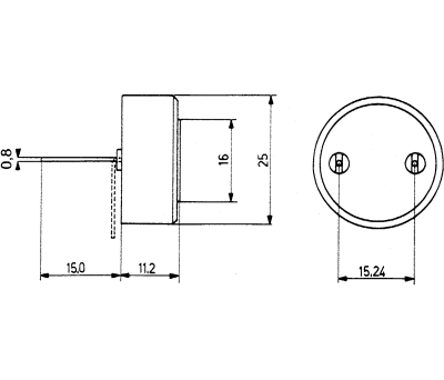 Product image for PIEZO BUZZER MINIATUR