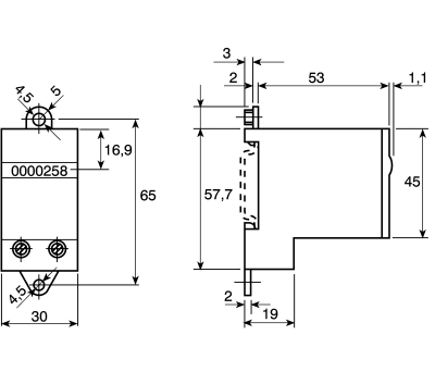 Product image for Kubler SK 07.1, 7 Digit, Counter, 25Hz, 24 V dc