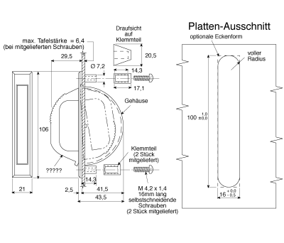 Product image for CONCEALED PULL HANDLE, M