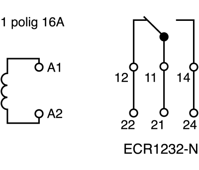 Product image for RELAY 24VDC/16A 1RT