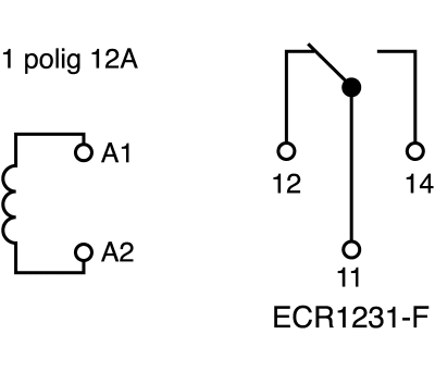 Product image for RELAY 24VDC/12A 1RT