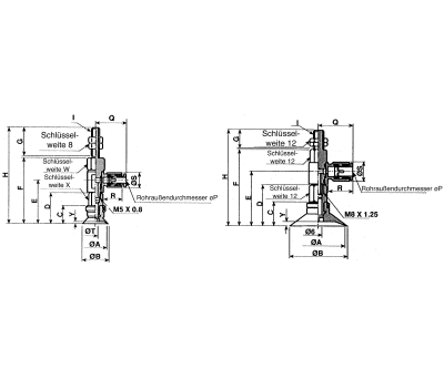 Product image for Vacuum suction cup w/o buffer,50mm dia