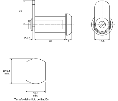 Product image for 180 DEG CAMLOCK,32MM HOUSING